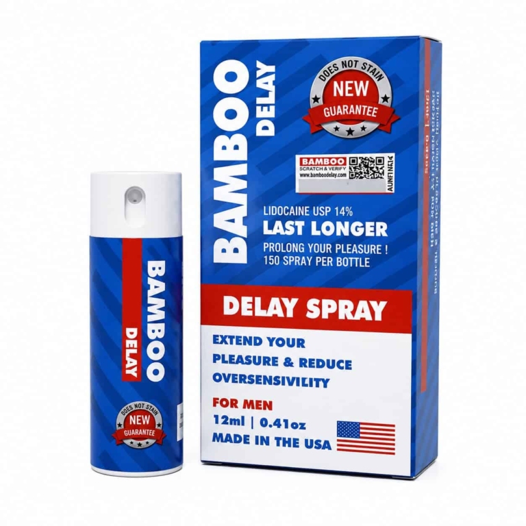 Xịt chống xuất tinh sớm Bamboo Delay 12ml – Giải pháp kéo dài cuộc yêu, hàng chuẩn