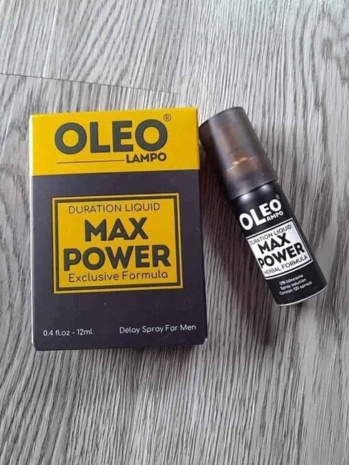 Xịt Oleo Lampo Max Power 12ml – Giải pháp kéo dài thời gian quan hệ cho nam giới