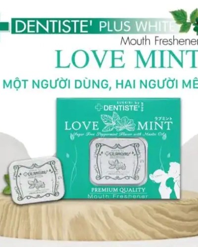 Hộp kẹo Love Mint Dentiste chính hãng Thái Lan màu xanh dương