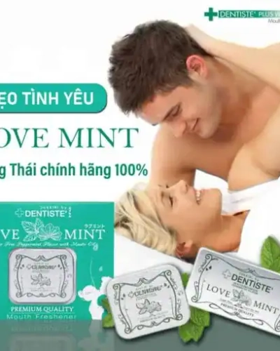 Kẹo Phòng The Bạc Hà Love Mint Nhật Bản – Kẹo Quan Hệ Miệng, BJ Cực Phê & Giúp Lâu Ra