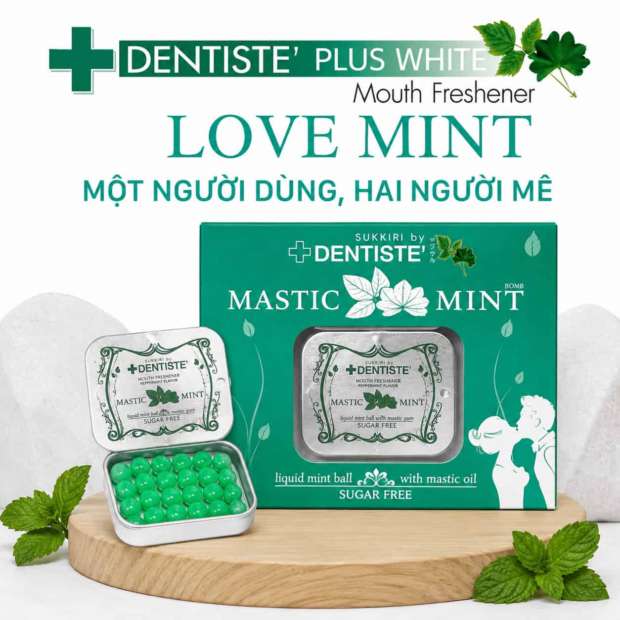 Kẹo Phòng The Bạc Hà Love Mint Thái Lan - Kẹo Quan Hệ Miệng, BJ Cực Phê & Giúp Lâu Ra
