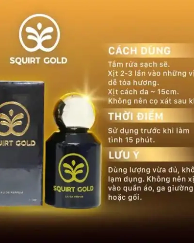 Nước hoa kích dục nữ Squirt Gold chính hãng – chai Squirt Gold kèm hướng dẫn cách dùng