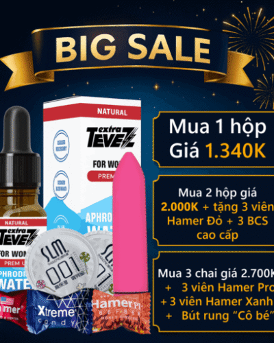 Thuốc kích dục nữ Extra Tevez Đức chính hãng – banner BIG SALE combo Extra Tevez kèm quà