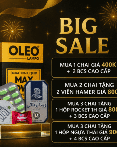 Xịt kéo dài thời gian Oleo Lampo Max Power 12ml – Banner BIG SALE combo giá quà tặng Oleo