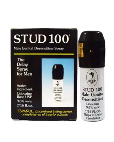 Xịt kéo dài thời gian quan hệ Stud 100 chính hãng – Hộp đen và chai xịt Stud 100