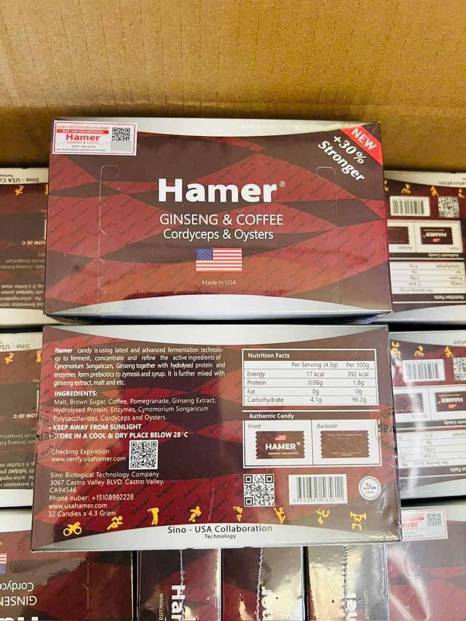 Hamer Mỹ 2026 chính hãng mặt trước và mặt sau