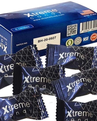 Kẹo sâm Hamer Xanh Xtremes Mỹ chính hãng – Hộp Xtreme candy và nhiều viên kẹo xanh đen