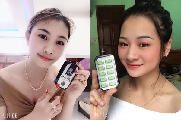 Khách nữ cầm Ngựa Thái Tem Vàng