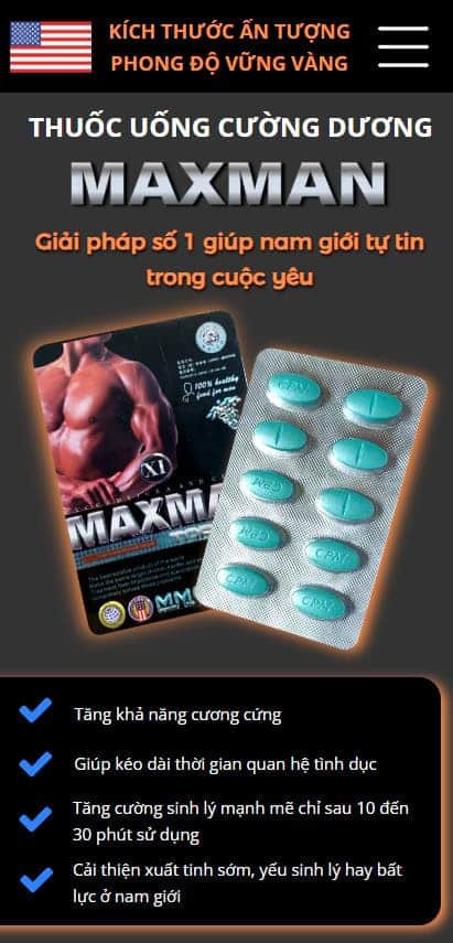 Viên uống cường dương Maxman giải pháp số 1