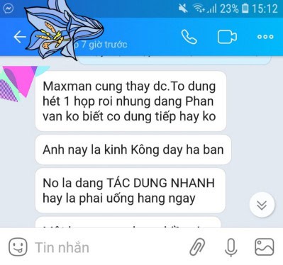 Khách phản hồi Maxman
