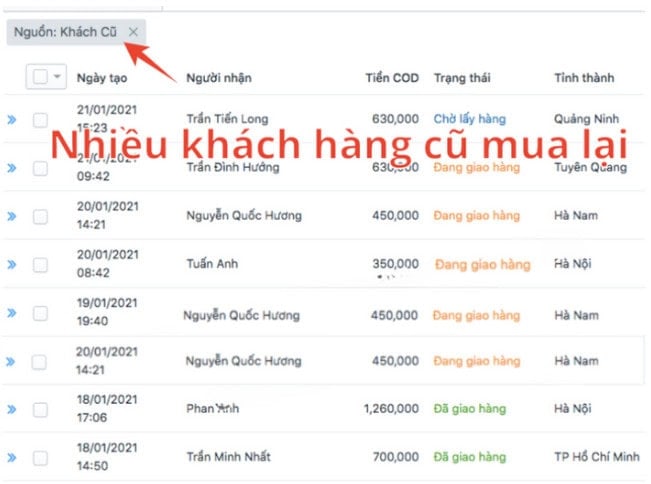 Nhiều khách cũ mua lại Love Mint