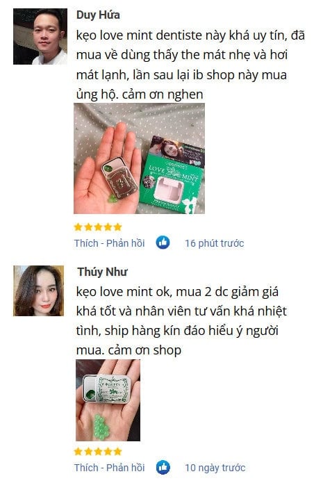 Đánh giá Love Mint Duy Hứa Thúy Như