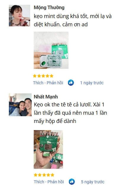 Review Love Mint khách hàng