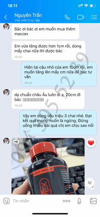 Feedback khách Maxzex 1