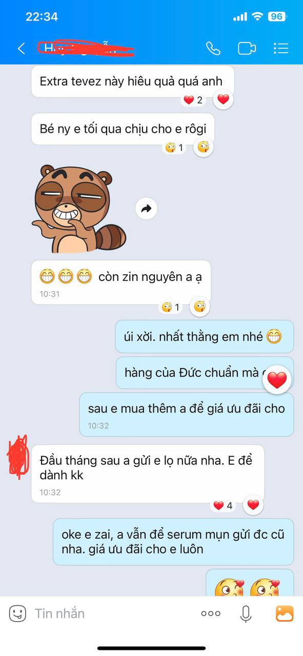 Phản hồi khách hàng Extra Tevez