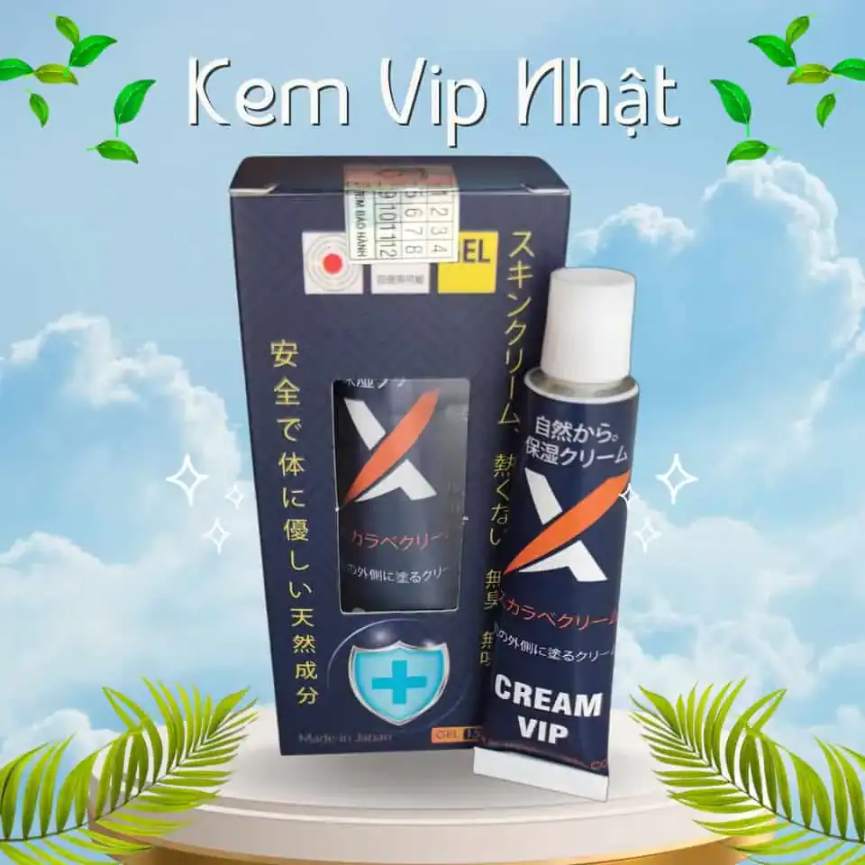 Hộp Kem Vip Made in Japan trên tay