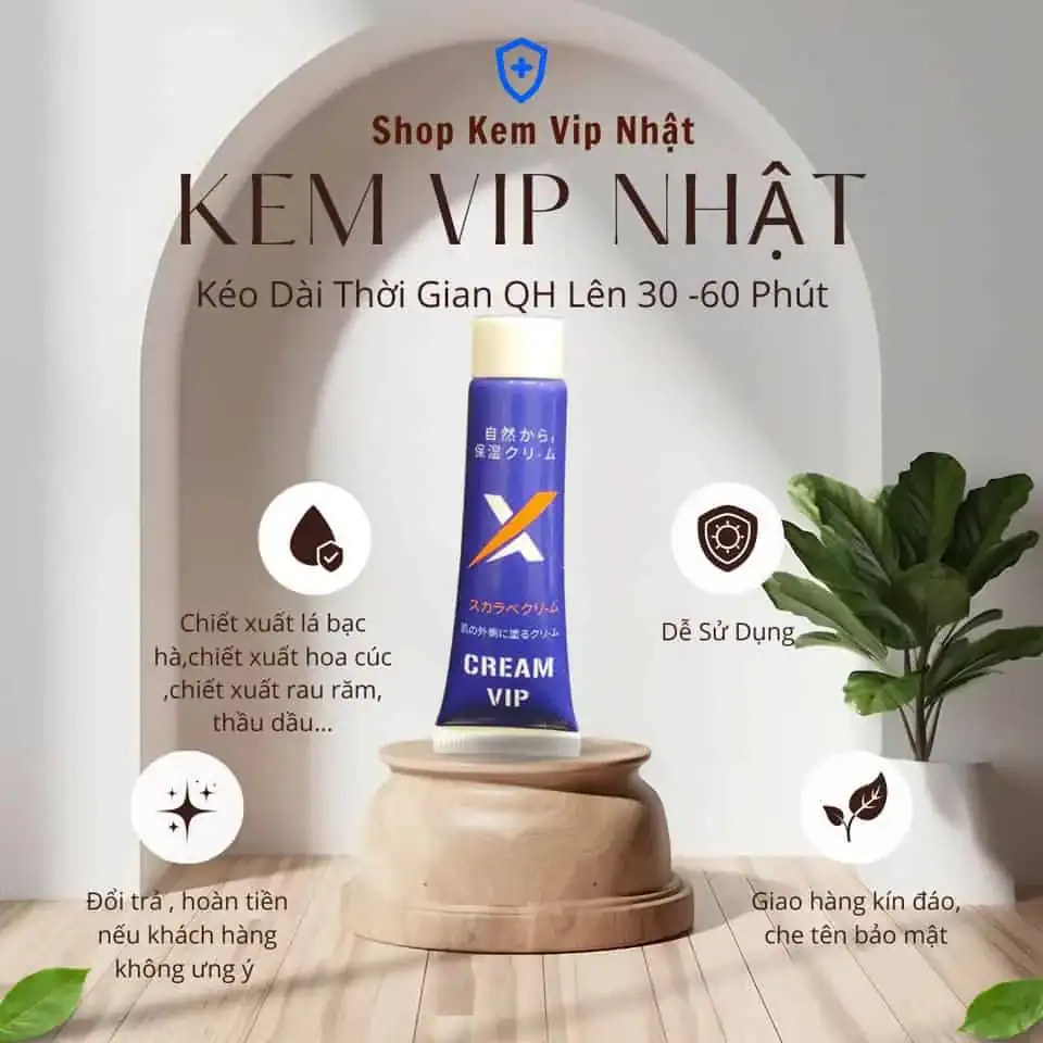 Kem Vip Nhật an toàn cho da, nhỏ gọn tiện lợi