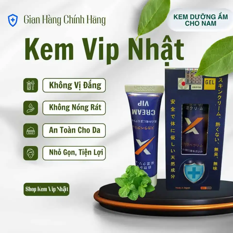 Kem Vip Nhật kéo dài thời gian quan hệ 30-60 phút