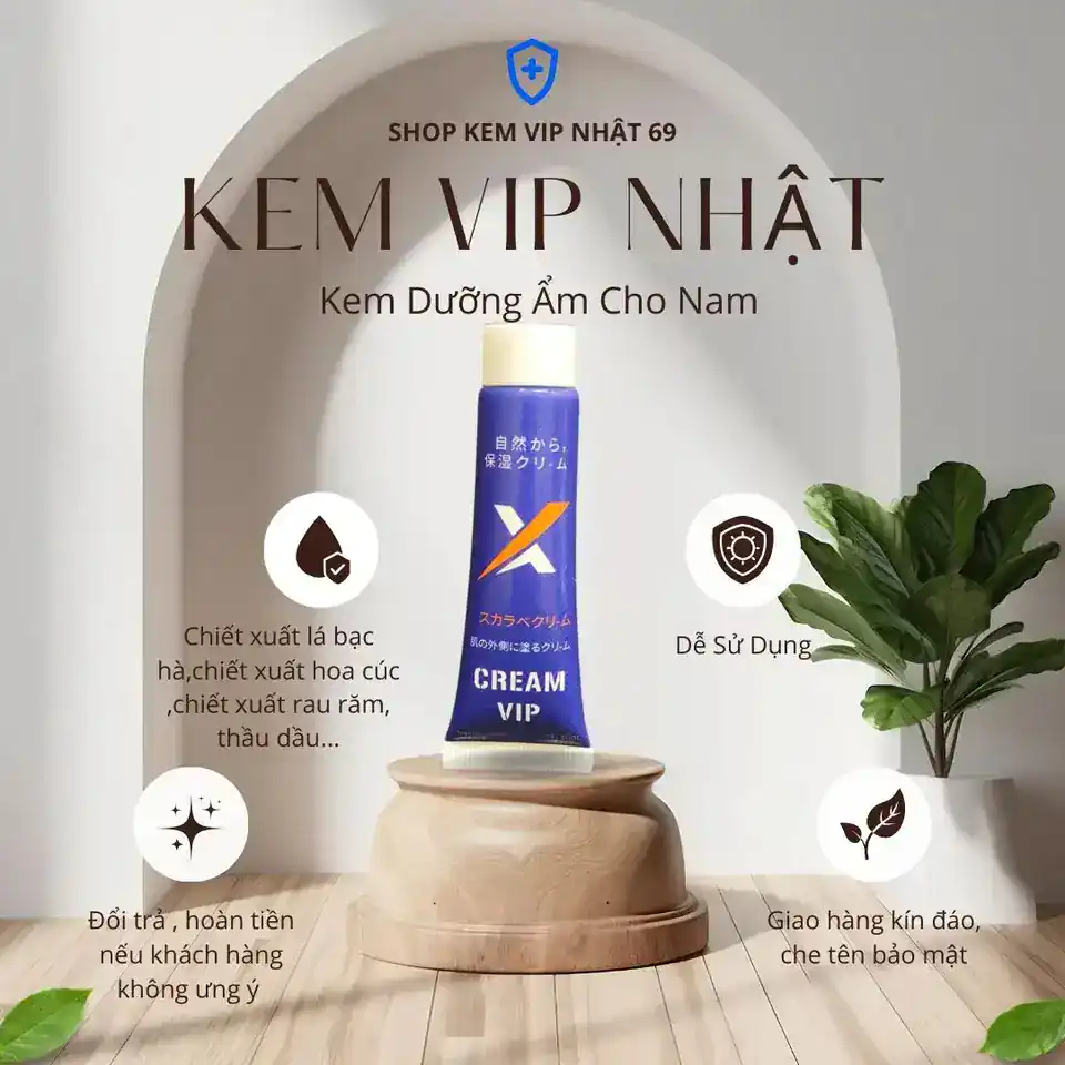 Kem Vip Nhật bao bì tiếng Nhật