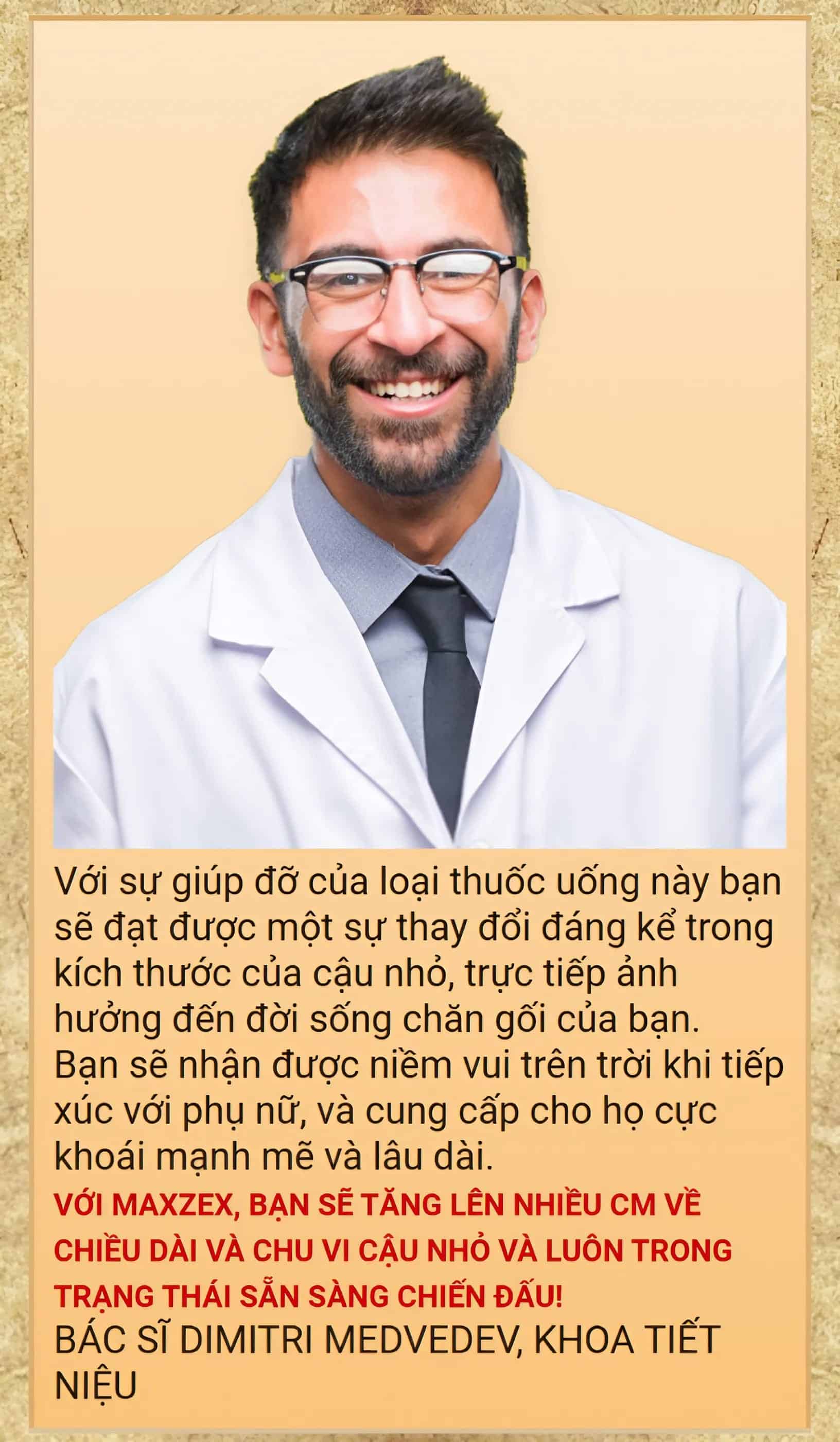 Bác sĩ tư vấn về Maxzex