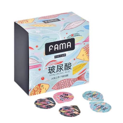 Bao cao su FAMA 001 Cực Nhiều Nước, Siêu Mỏng 0.01mm, Dai Bền – Dùng Siêu Thích