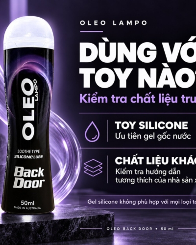 Gel silicone Oleo Back Door dùng với toy nào