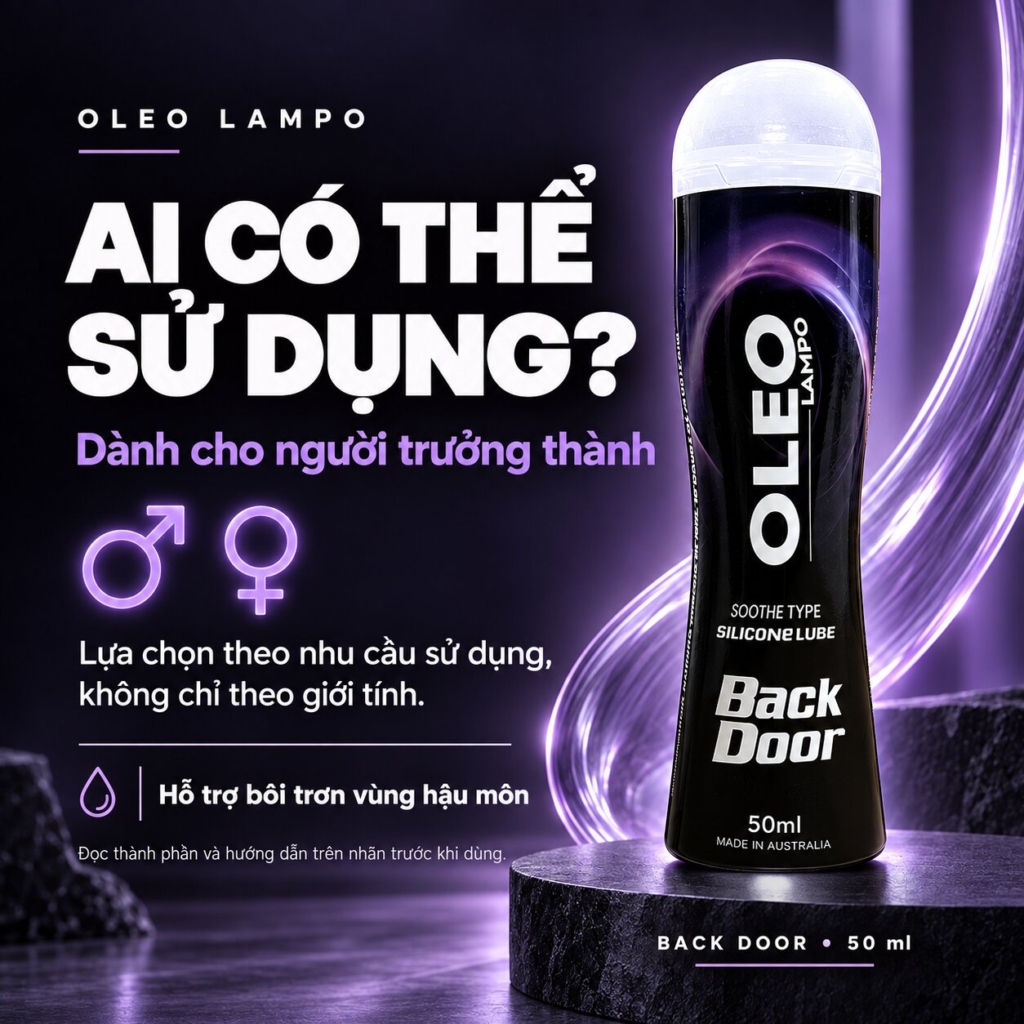Oleo Back Door dùng được cho cả nam và nữ trưởng thành