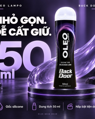 Chai Oleo Back Door 50ml nhỏ gọn, nắp bật tiện dụng