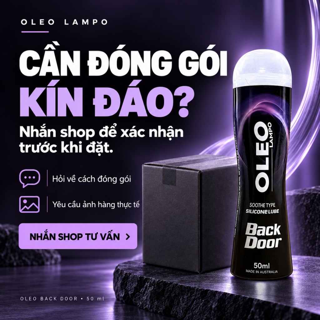 Oleo Back Door đóng gói kín đáo khi giao hàng